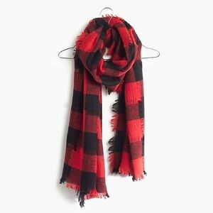 sale | madewell | openweave scarf in buffalo check red